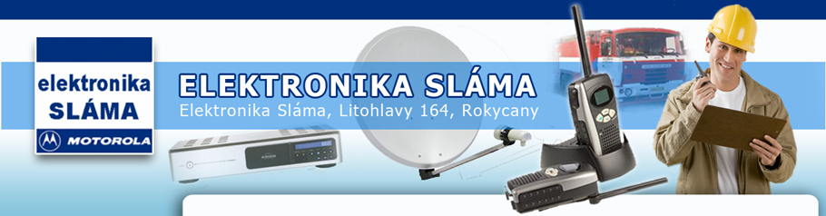 Elektronika Sláma, Litohlavy 164, Rokycany, prodej radiostanic